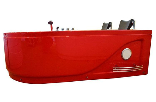 WANNA SPA Z HYDROMASAŻEM JACUZZI AQUAPEUTIC AQ-631 TOP, 2-osobowa 180x120x54 cm. prawa, czerwona