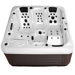WANNA ZEWNĘTRZNA Z HYDROMASAŻEM AQUAPEUTIC 1661, 5-osobowa 200x200x80 cm, z obudową