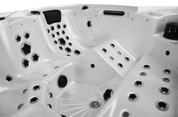 WANNA ZEWNĘTRZNA Z HYDROMASAŻEM AQUAPEUTIC 1538, 5-osobowa 220x220x99,5 cm