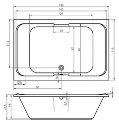 WANNA Z HYDROMASAŻEM ARANA 180, SYSTEM PLATINUM