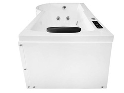 Wanna łazienkowa SPA z hydromasażem AQ-1684, 1-osobowa 170x85x194cm lewa