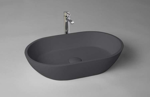 Umywalka nablatowa Ravon Space z korkiem klik-klak 54,5 x 35 x 14 cm, kolor mat