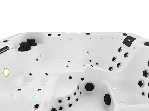 WANNA ZEWNĘTRZNA Z HYDROMASAŻEM AQUAPEUTIC 1313, 5-osobowa, 220x220x95 cm