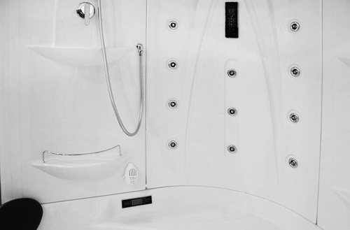 Kabino-sauna sucho-parowa z funkcją hydromasażu AQ-1549, 135X135X220 cm