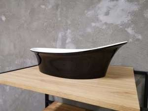 Umywalka Ravon Euphoria nablatowa 60x38x19 cm, bikolor połysk