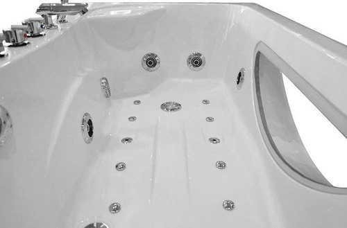 WANNA SPA Z HYDROMASAŻEM JACUZZI AQUAPEUTIC AQ-1633, PLUS 1-osobowa 168x86x60 cm, lewa