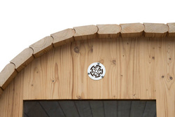 Sauna sucha fińska ogrodowa, 8-osobowa 210x210x300 cm
