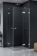 Kabina prysznicowa Eventa 120x80x200 cm, srebrny, podwójne drzwi.