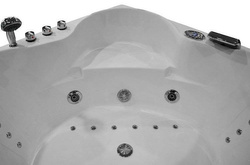 WANNA SPA Z HYDROMASAŻEM JACUZZI AQUAPEUTIC AQ-101 PLUS, 2-osobowa 140x140x68cm