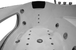 WANNA SPA Z HYDROMASAŻEM JACUZZI AQUAPEUTIC AQ-101 TOP, 2-osobowa 140x140x68cm