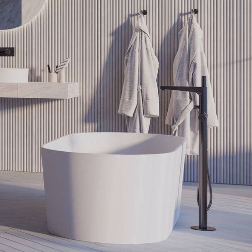 Bateria wannowa wolnostojąca Omnires CONTOUR, złoto szczotkowane 