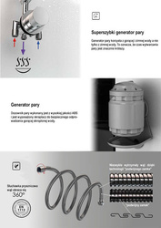 Kabina masażowo-parowa AE8080, 80x80x217 cm