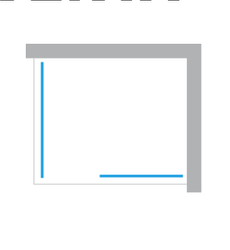 Kabina prysznicowa walk-in Eventa 120x100x200 cm, srebrny.