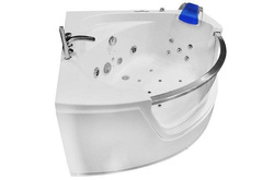 WANNA SPA Z HYDROMASAŻEM JACUZZI AQUAPEUTIC  AQ-057, NIEBIESKI ZAGŁÓWEK, 1-osobowa, 135x135x61 cm