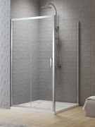Kabina prysznicowa prostokątna New Varia 80x100x190, drzwi przesuwne