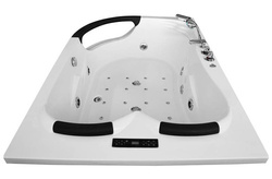 WANNA SPA Z HYDROMASAŻEM JACUZZI AQUAPEUTIC AQ-1665 PLUS, 2-osobowa, 180x120x63 cm, prawa