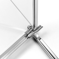 Kabina prysznicowa przyścienna Eventa 80x90x200 cm, srebrny, strona prawa lub lewa.