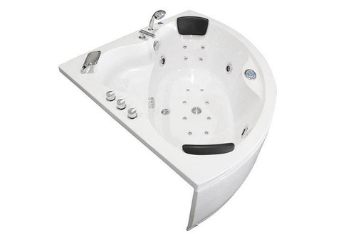 WANNA Z HYDROMASAŻEM NAROŻNA JACUZZI AQUAPEUTIC AQ-636 TOP, 2-osobowa 135x135x60 cm