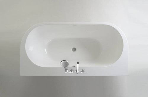 Wanna przyścienna Ravon Sensual Wall z otworami na armaturę, Bikolor