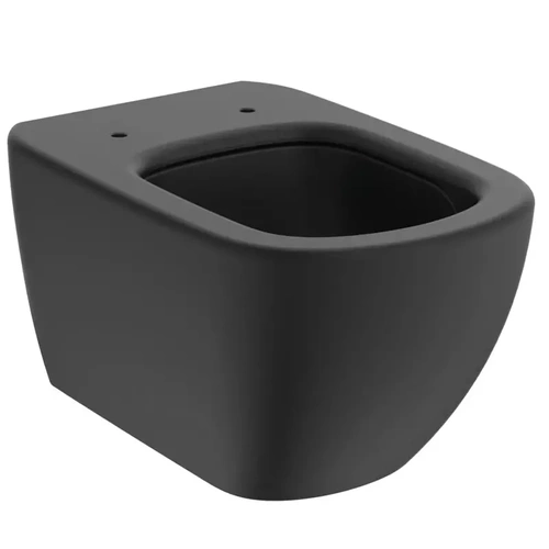 Misa WC Tesi Aquablade wisząca bezrantowa z deską wolnoopadającą, 53,5x37 cm, czarny mat