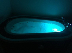 WANNA SPA Z HYDROMASAŻEM JACUZZI AQUAPEUTIC 183 206x134x64 cm, OBUDOWA GRAFITOWA
