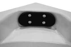 Wanna z hydromasażem narożna SPA AQ-1004 Turbo 2-osobowa, 152x152x56 cm