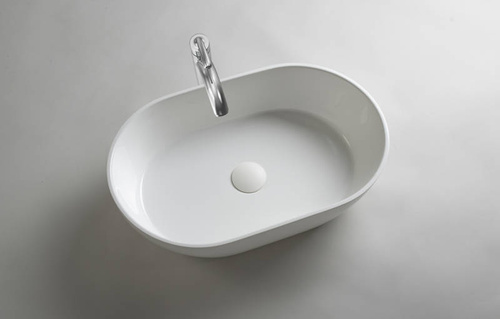 Umywalka nablatowa Ravon Space 54x33,5x13,5 cm, biały mat lub połysk