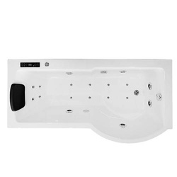 Wanna łazienkowa SPA z hydromasażem AQ-1684, 1-osobowa 170 x 85 x 195 cm, prawa