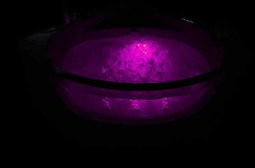 WANNA SPA Z HYDROMASAŻEM JACUZZI AQUAPEUTIC  AQ-057, CZARNY ZAGŁÓWEK, 1-osobowa, 135x135x63cm