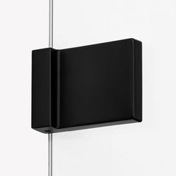 Drzwi prysznicowe uchylne Avexa Black 140x200 cm, strona prawa lub lewa, czarny mat