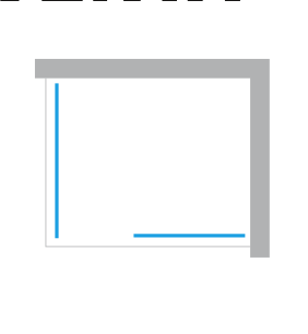 Kabina prysznicowa walk-in Eventa 150x90x200 cm, srebrny.