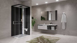 KABINA MASAŻOWO-PAROWA Novellini GLAX 2 2.0 A 80x80 CM, DRZWI PRZESUWNE, WHITE