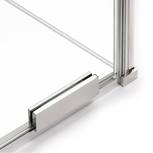 Kabina walk in przesuwna Smart 120x200, profil srebrny