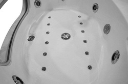 WANNA SPA Z HYDROMASAŻEM JACUZZI AQUAPEUTIC AQ-101 TOP, 2-osobowa 140x140x68cm