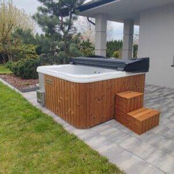 Balia ogrodowa kwadratowa z piecem 2,3m