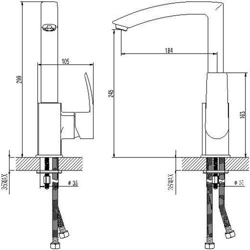 Bateria zlewozmuwakowa OMNIRES Murray MU6150