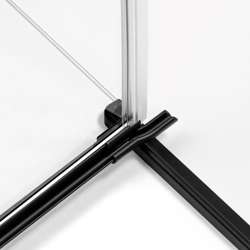Kabina prysznicowa z drzwiami uchylnymi Avexa Black 110x80x200 cm, strona prawa lub lewa, czarny mat