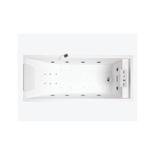 Wanna wolnostojąca Sense 4 z dyszami wodno-powietrznymi Dynamic Plus 180x80, z armaturą, biały połysk 