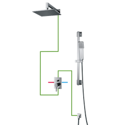 Kompletny łazienkowy system podtynkowy DARLING 
