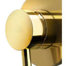 Kompletny zestaw prysznicowy podtynkowy z baterią 2 -drożną, manualną Light z głowicą 30 cm, złoto połysk